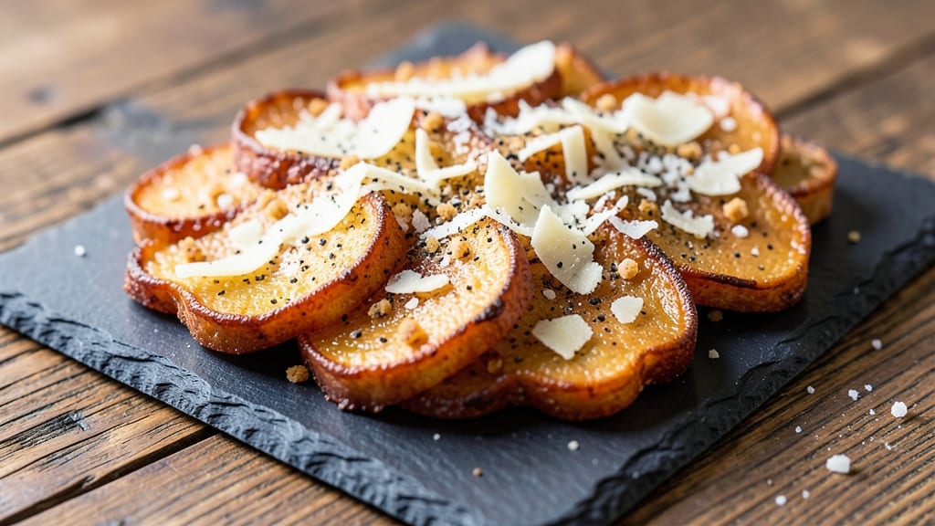 Sweet Potato Parmesan Crispy Snack Recipe: Crunchy Cheese-Crusted Bites in 20 Minutes