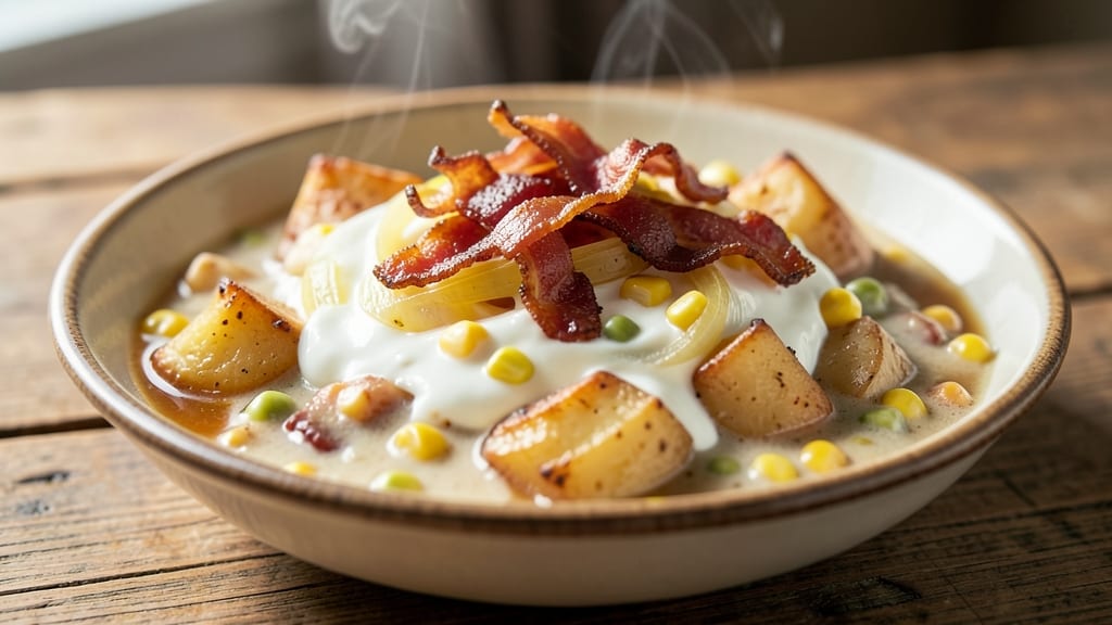 Best Potato Corn Chowder Recipe Pioneer Woman: Creamy Velvety Texture With Smoky Bacon Bits