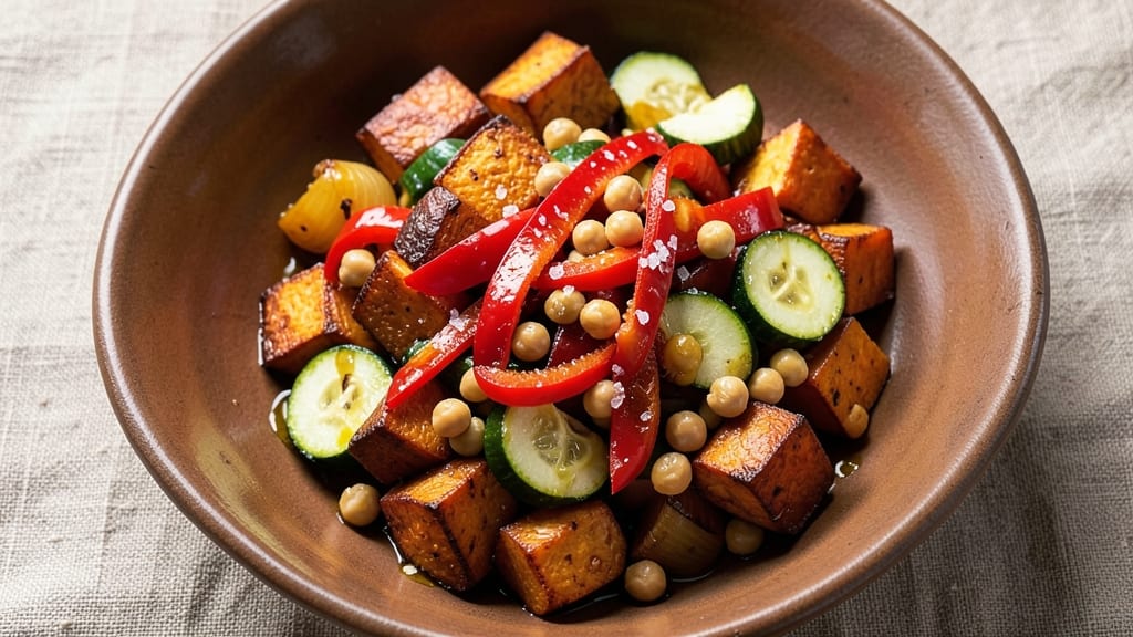 Sweet Potato and Veggies Recipe: Roasted Spice Harmony in One Tray