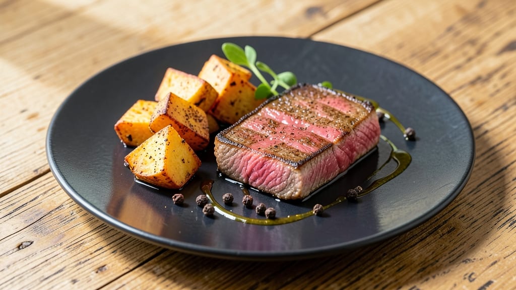 Tuna Steak and Sweet Potato Recipe: Pan-Seared Protein with Roasted Sweetness