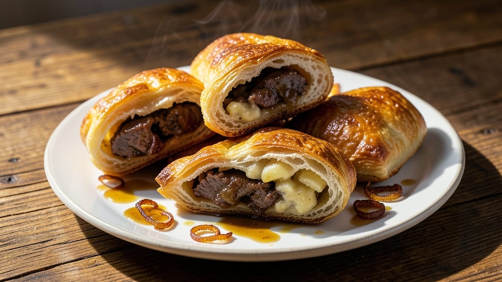 Beef and Potato Piroshki Recipe: Flaky Dough Wrapped Around Savory Filling