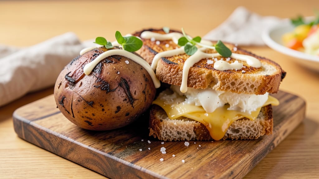 Baked Potato and Grilled Cheese Recipe: Ultimate Comfort Meal Fusion