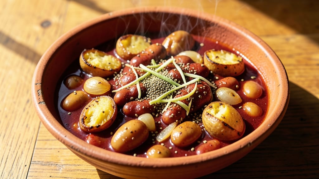 Beans Potato Curry Indian Recipe: One-Pot Golden Spice Harmony