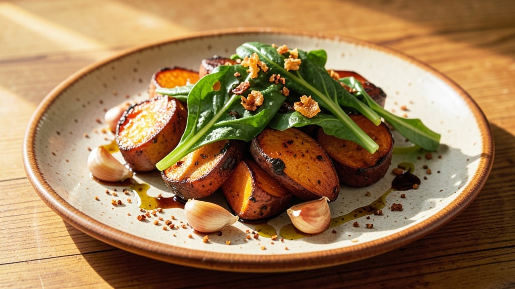 Sweet Potato and Swiss Chard Recipe: Smoky Roasted Richness in One Pan