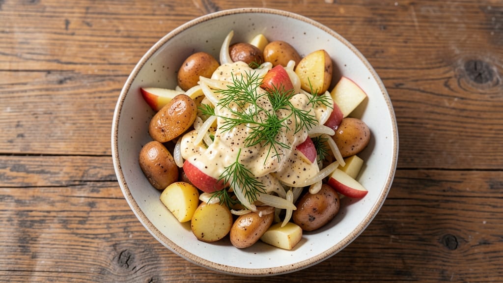 Authentic Cold German Potato Salad Recipe: Vinegar-Braised Crunch and Creamy Mayonnaise Harmony