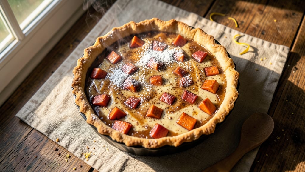 Thick Sweet Potato Pie Recipe: Velvety Spice-Infused Center With Crispy Lattice Top