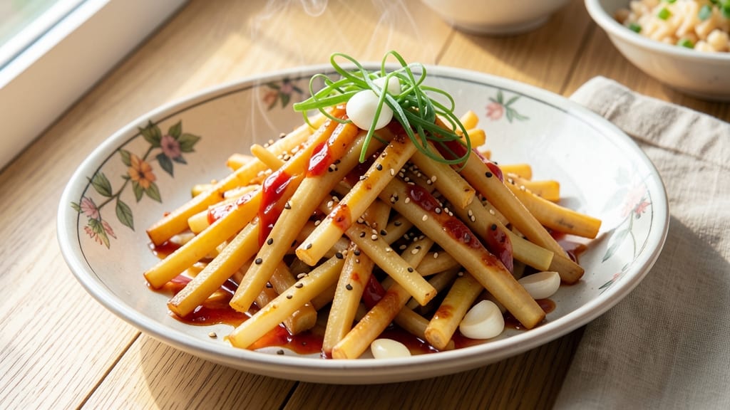 Sweet Potato Stem Korean Recipe: Crispy-Fried Delight With Umami Depth