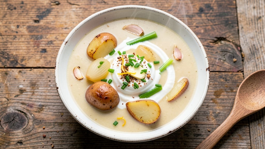 Awesome Potato Soup Recipe: Velvety Texture With Roasted Garlic Depth