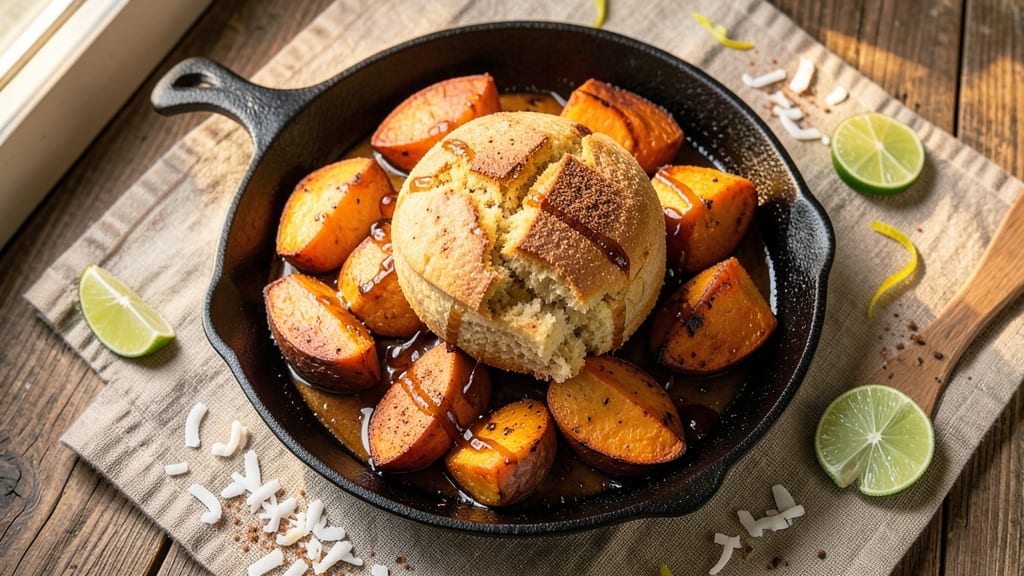 Trinidadian Sweet Potato Pone Recipe: Spiced Rum-Infused Crunch and Moist Center