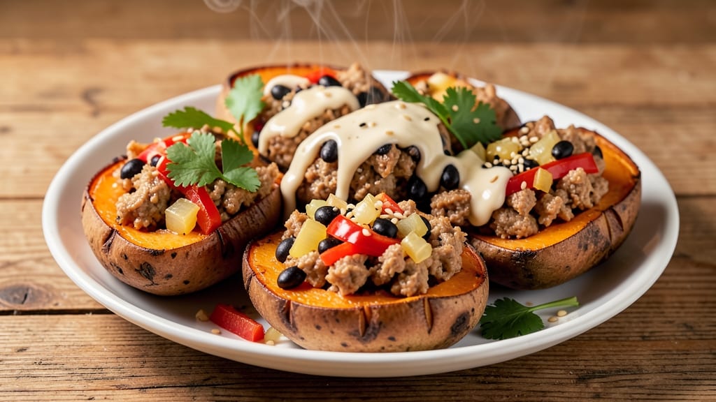 Stuffed Sweet Potato Recipe with Ground Turkey: Savory-Spiced Filling in 30 Minutes
