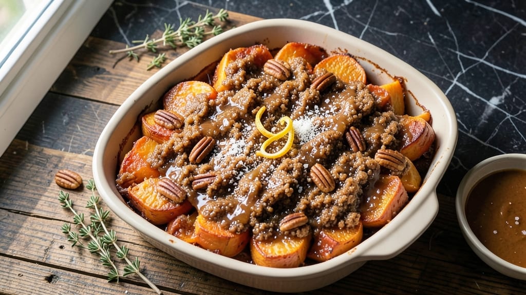 Sweet Potato Casserole Recipe for 4 People: Streusel-Topped Crunch Meets Velvety Spice