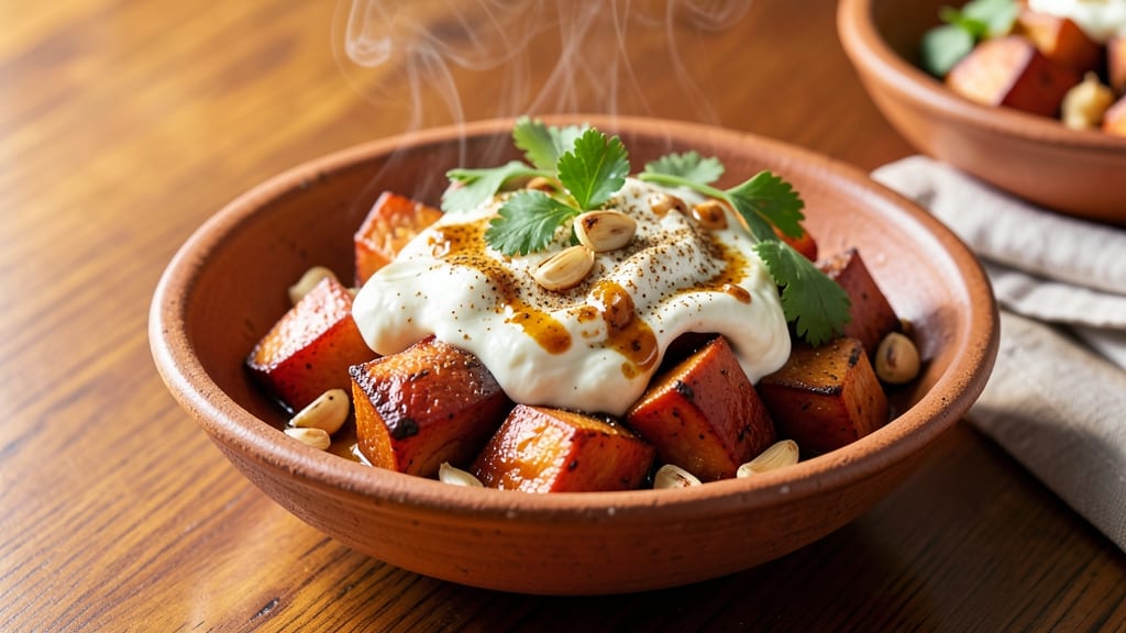 Sweet Potato Tikka Masala Recipe: Smoky Yogurt Cream With Spiced Roasted Roots