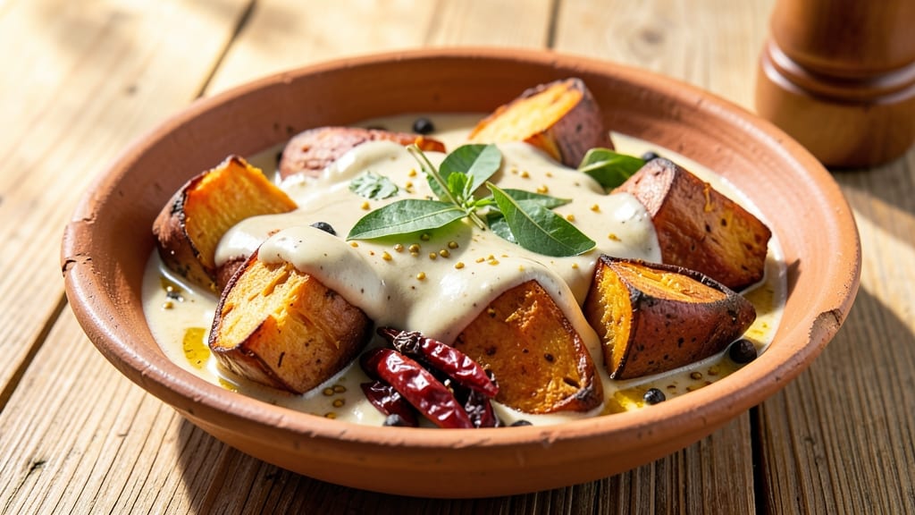 Sweet Potato Kerala Recipe: Coconut Curry With Spiced Roasted Roots
