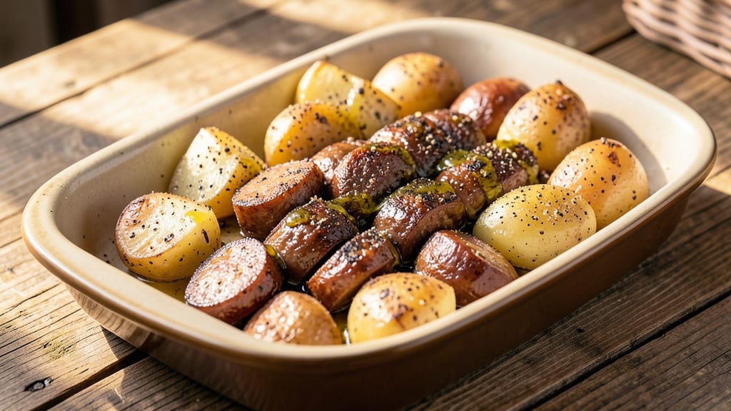 Beef Kielbasa and Potato Recipe: Smoky Sausage and Crispy Spuds in One Pan