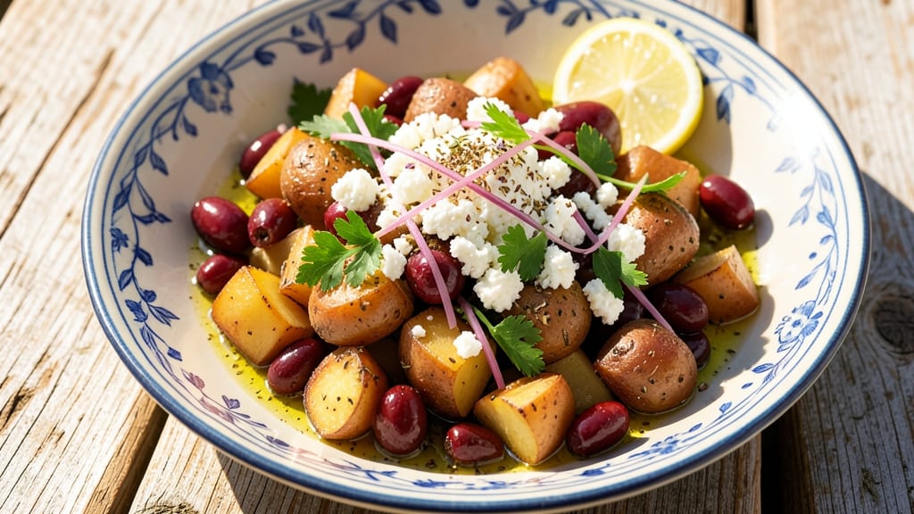 Authentic Greek Potato Salad Recipe: Herbed Oil and Lemon Brightness