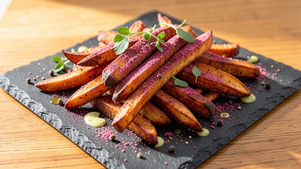 Sweet Potato Fries With Plum Powder Recipe: Finger-Lickin’ Crunch With Fruity Depth