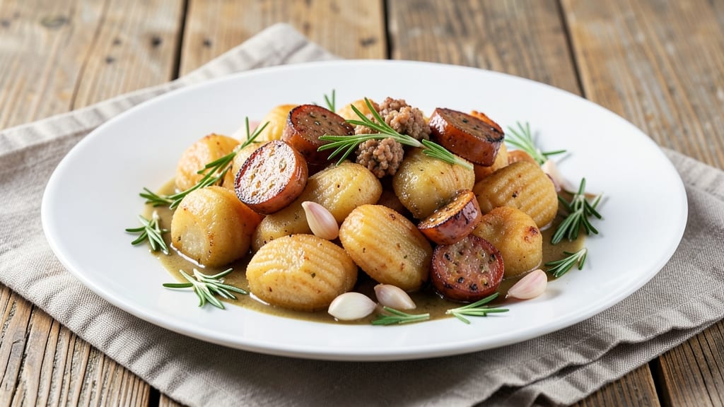 Sweet Potato Gnocchi and Sausage Recipe: One-Pan Spiced Harmony
