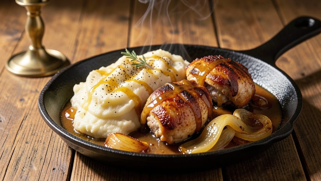 Babe's Chicken Dinner Mashed Potato Recipe: One-Pan Comfort Feast With Gravy
