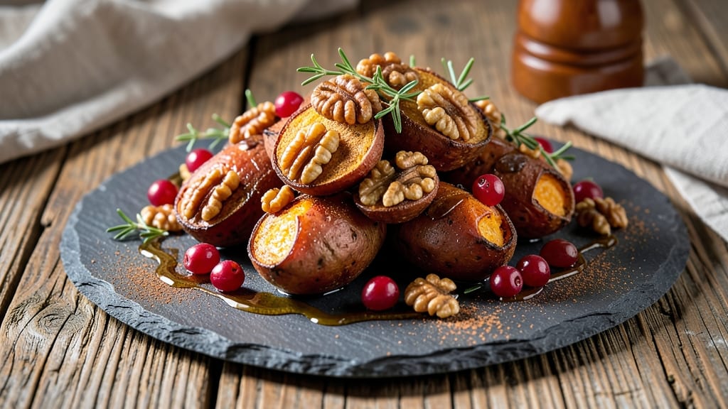 Sweet Potato Walnut Cranberry Recipe: Crunchy Topping for Thanksgiving Sides