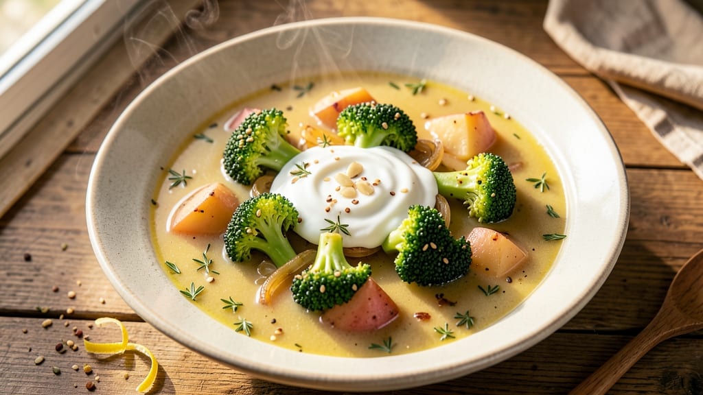 Baked Potato and Broccoli Soup Recipe: Velvety Creaminess With Earthy Depth