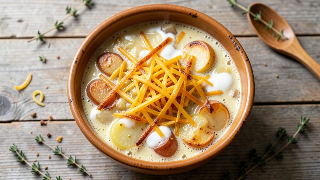 Au Gratin Potato Soup Recipe: Crispy Top, Velvety Broth Harmony
