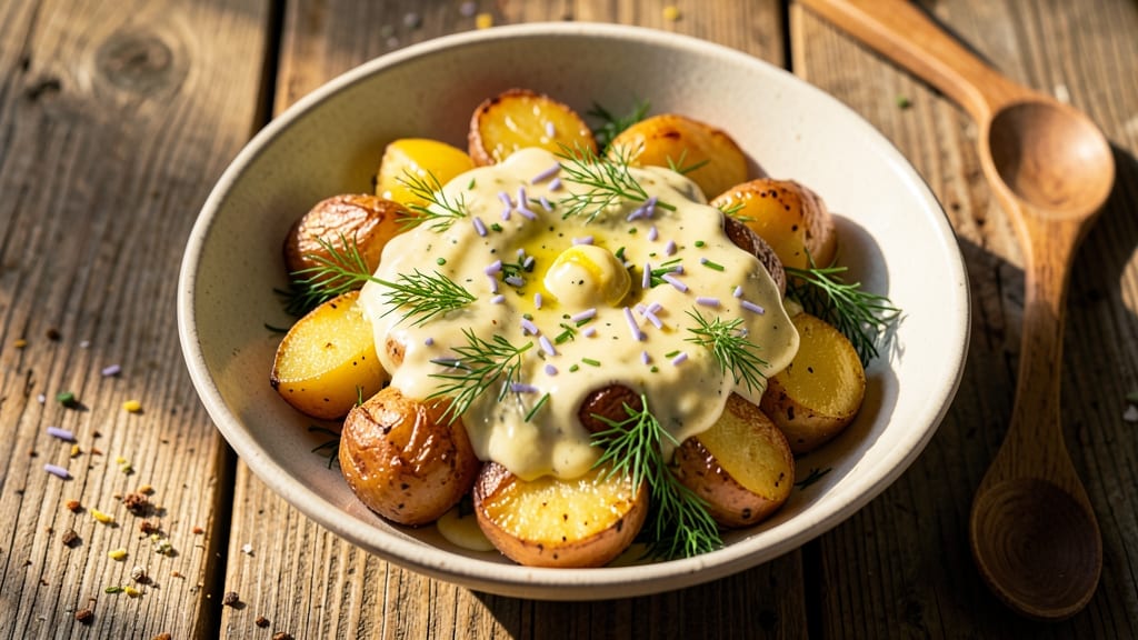 Anne Burrell's German Potato Salad Recipe: Mustard-Vinegar Crunch Without Boiling