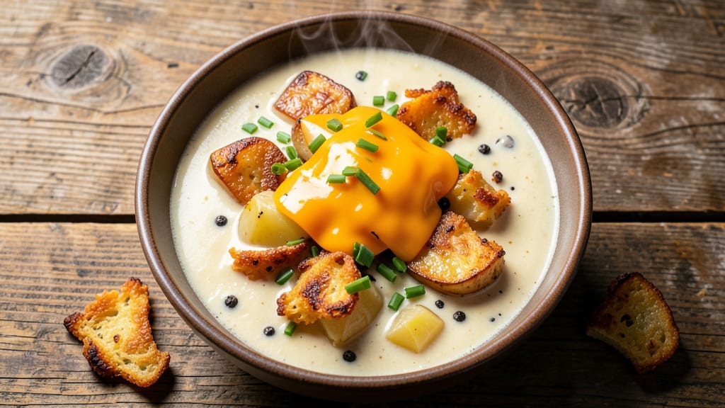 Baked Potato Soup with Hash Browns Recipe: Crispy Top, Creamy Core Magic