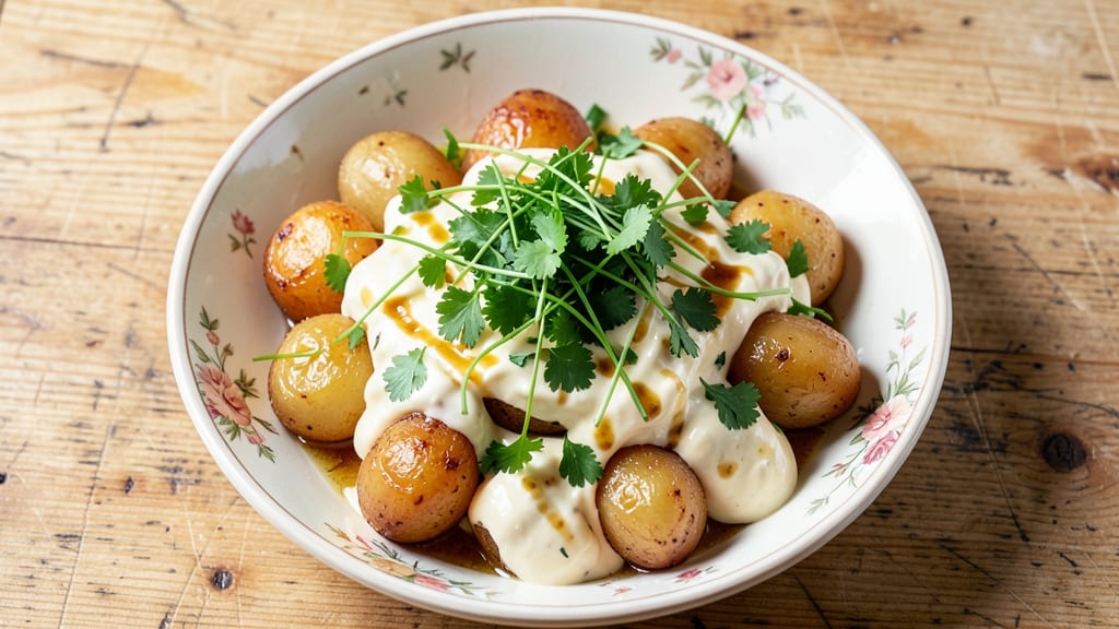 Best UK Potato Salad Recipe: Crispy New Potatoes With Mustard-Herb Dressing