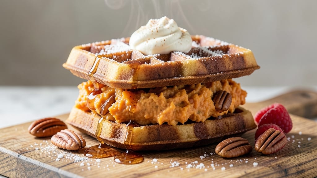 Sweet Potato Waffle Sandwich Recipe: Stacked Comfort with Crispy Edges