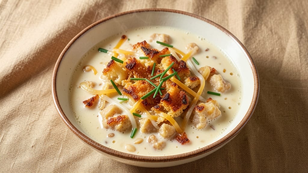 Baked Potato Soup Recipe Using Frozen Hash Browns: Crispy Top, Creamy Base Magic