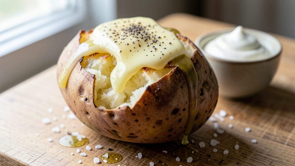 Baked Potato with Butter Recipe: Foolproof Golden Crust in 45 Minutes