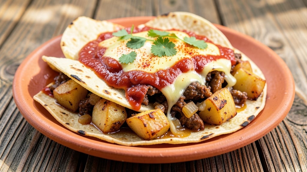 Beef And Potato Enchiladas Recipe: Cheesy Layered Comfort With Hearty Bite