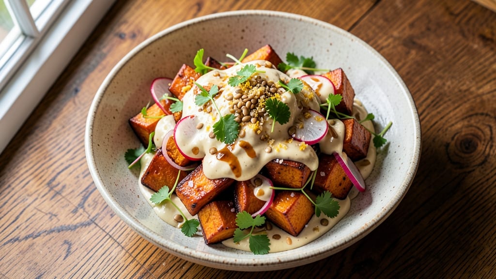 Sweet Potato Salad Recipe Vegan: Roasted Sweetness With Creamy Tahini Dressing
