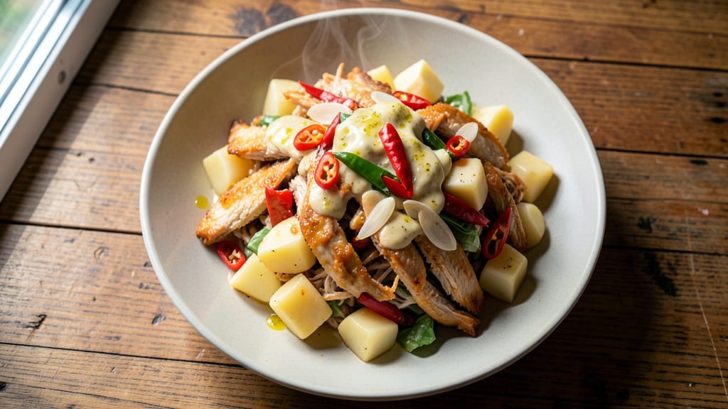 Panlasang Pinoy Chicken Potato Salad Recipe: Crispy Fried Chicken and Creamy Potato Harmony
