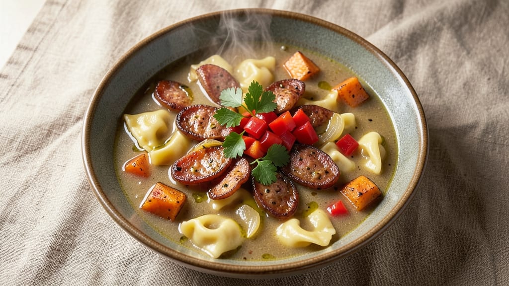 Sweet Potato and Sausage Tortellini Soup Recipe: Smoky-Sweet One-Pot Comfort