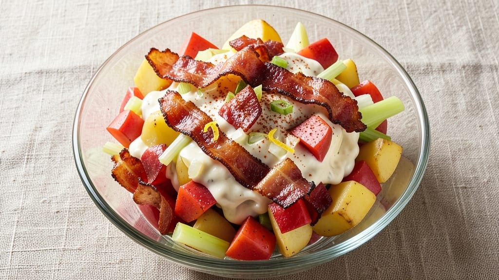 Aldi Steakhouse-Style Potato Salad Recipe: Classic Creamy Texture with Crispy Bacon Bites