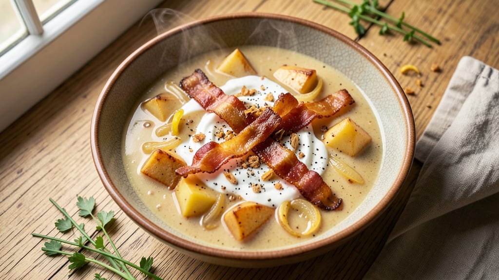 54th Street Baked Potato Soup Recipe: Cheesy Potato Chunks and Crispy Top Magic