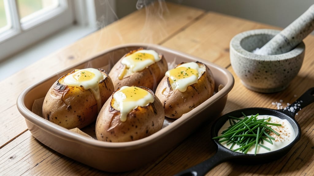 Baked Potato in Pressure Cooker Recipe: Ultra-Fast Fluffy Cores in 15 Minutes