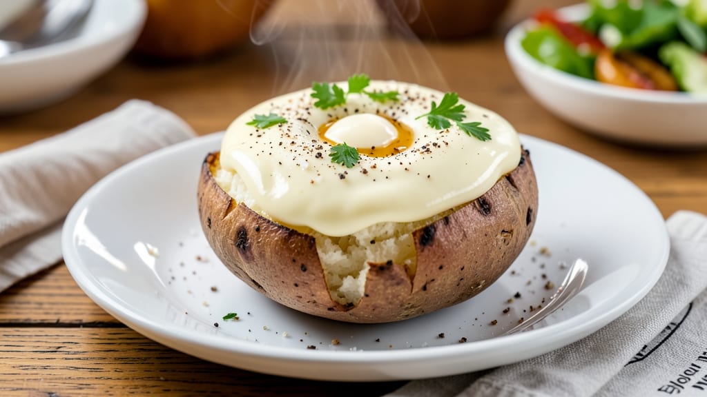 Baked Potato with Mayonnaise Recipe: Creamy Loaded Comfort in 15 Minutes