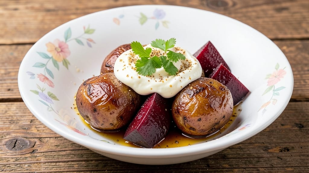 Beetroot Potato Indian Recipe: Spiced Roasted Roots With Tangy Yogurt Twist