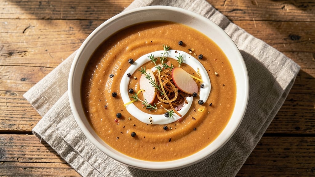 Sweet Potato and Pear Soup Recipe: Velvety Spiced Harmony in One Pot