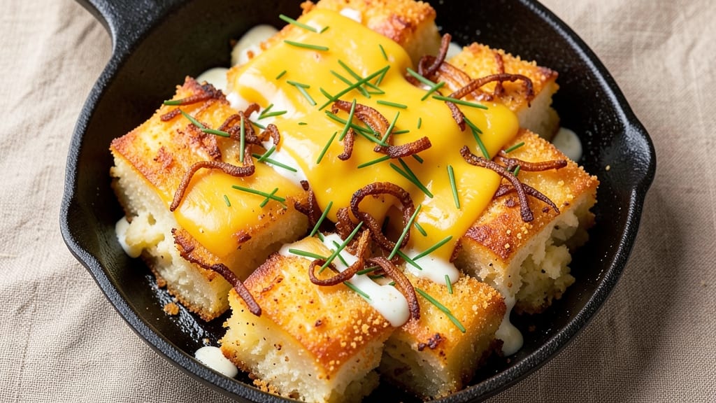 Baked Potato Squares Recipe: Crispy Cornbread-Style Comfort in 20 Minutes