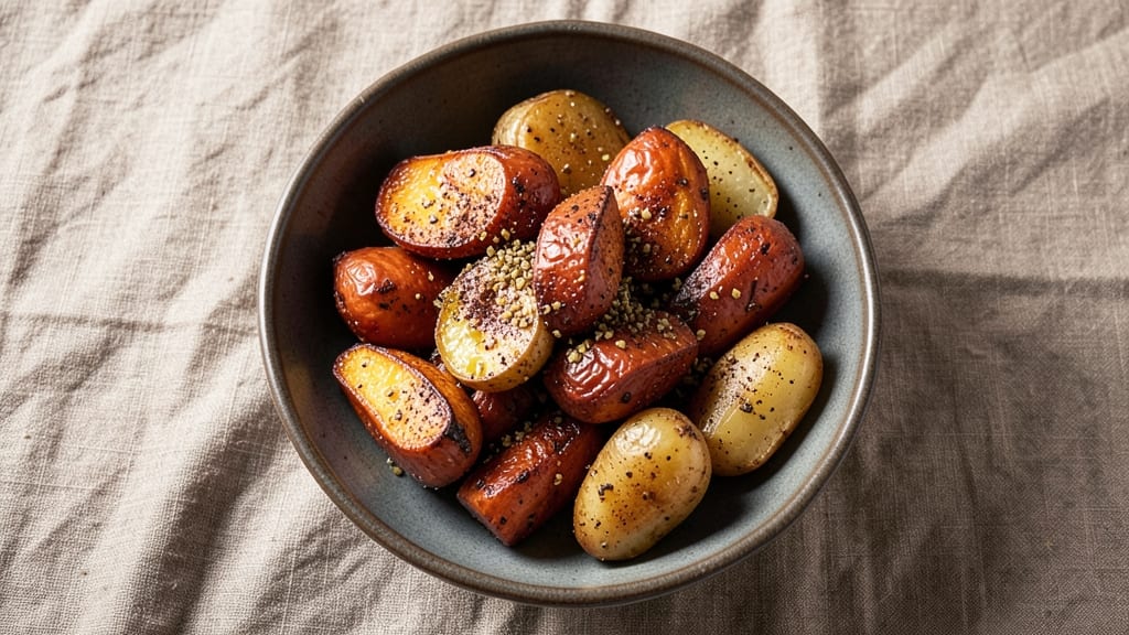 Sweet Potato and Idaho Potato Recipe: Roasted Spice Harmony With Crispy Edges
