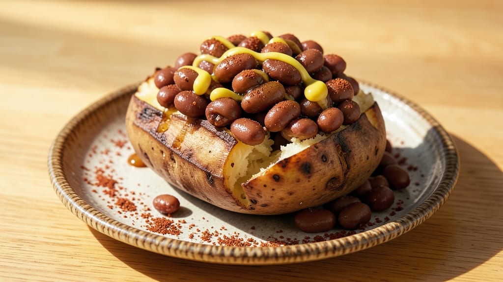 Baked Potato with Baked Beans Recipe: Smoky Bean Topping Meets Buttery Fluff