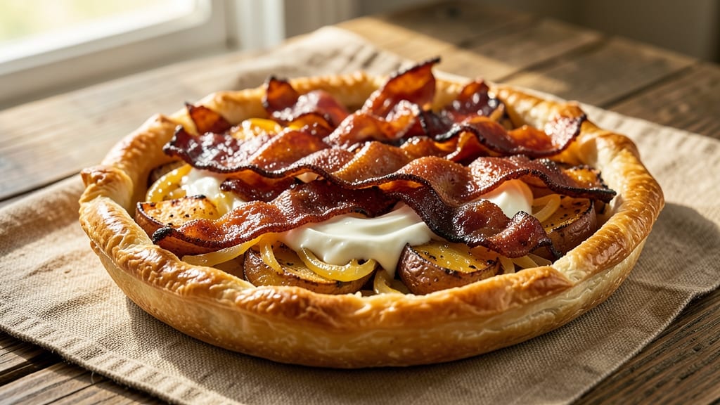 Bacon Potato Tart Recipe: Crispy Layers and Smoky Bacon Bites