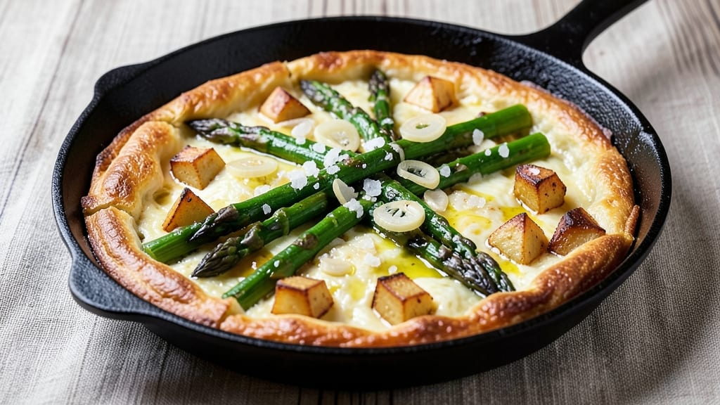 Asparagus and Potato Frittata Recipe: Crispy Top, Fluffy Centers