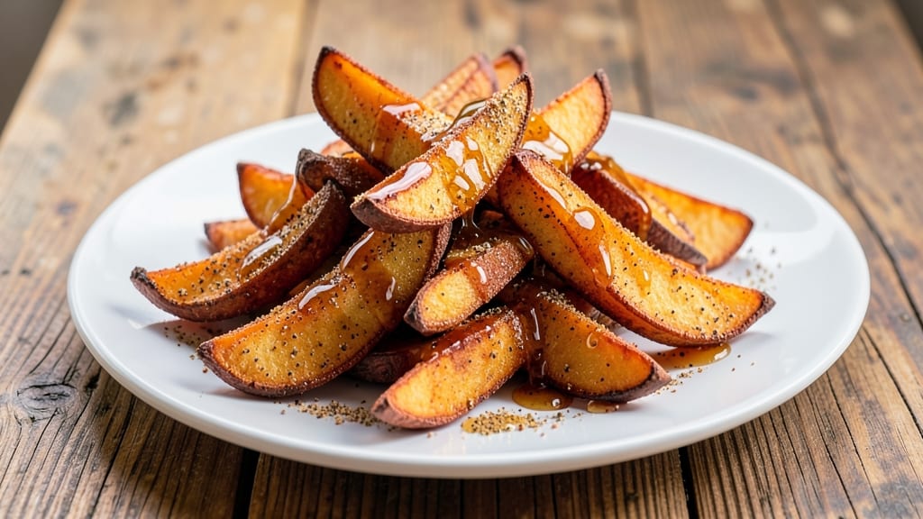 Air Fried Sweet Potato Wedges Recipe: Crispy Bites With Caramelized Sweetness