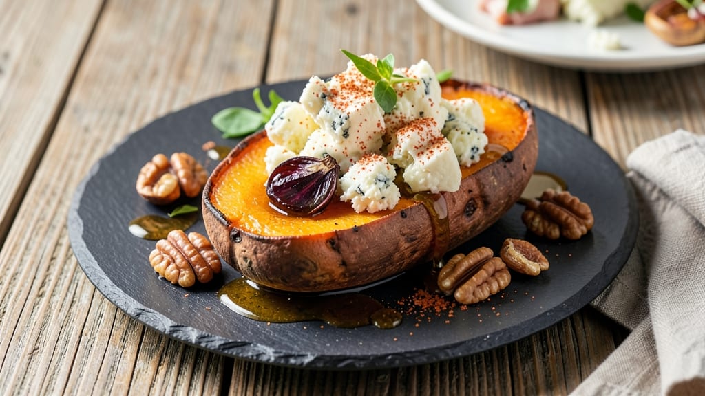 Sweet Potato Blue Cheese Recipe: Smoky-Spiced Bites With Tangy Crunch
