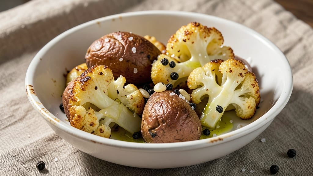Baked Cauliflower and Potato Recipe: Roasted to Golden Crunch and Creamy Softness