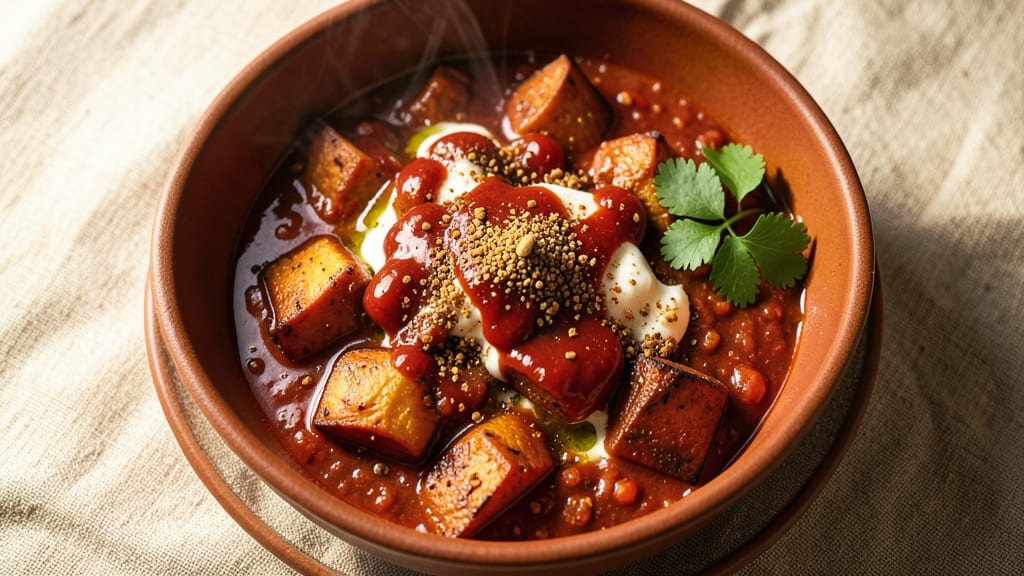 Arbonne Sweet Potato Chili Recipe: Spiced Roasted Roots With Smoky Coconut Depth